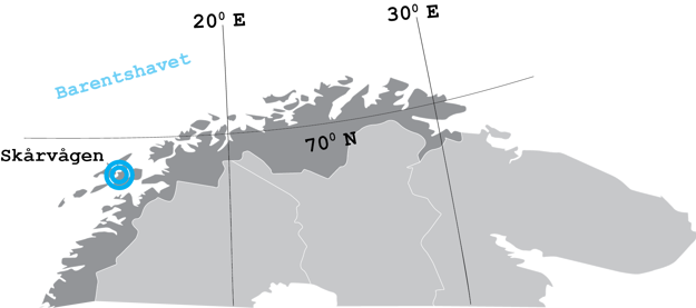 Kart med Skårvågen