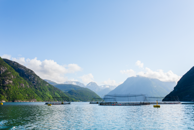 Aguas cristalinas del Mar de Noruega
