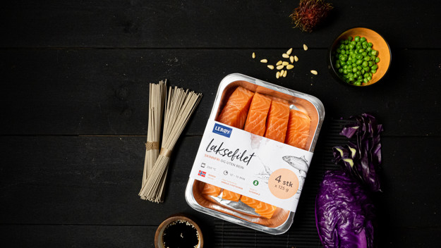 Laksefilet og grønnsaker